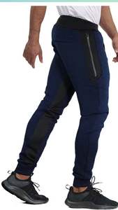 กางเกงวอร์มสำหรับผู้ชายกางเกงผ้ายืดเอวสูงผ้าฝ้ายโพลีเอสเตอร์ - Product Image 3