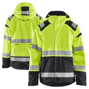 Blouson aviateur haute visibilité Blouson de sécurité au travail haute visibilité deux tons pour hommes Blousons de sécurité réfléchissants haute visibilité pour hommes - Product Image 5