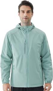 Veste Softshell Imperméable pour Homme avec Doublure en Polaire, Coupe-Vent Léger, Manteau de Pluie à Capuche pour Sports de Plein Air - Product Image 5