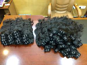 Extensions de cheveux bouclés crépus à tête complète brésilienne de haute qualité sans enchevêtrement pour Halo faisceaux non transformés attachés à la main - Product Image 6