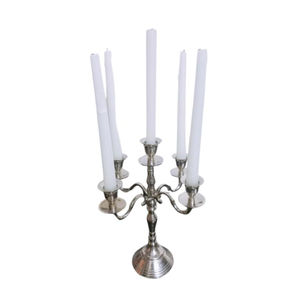Greatest Quality 5 Arm Golden Aluminium Candelabra <b>Tall</b> Polished Metal <b>Candle</b> <b>Holder</b> Stand Wedding & Event Tabletop Decoration - Product Image 6