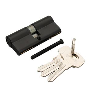 Orta doğu silindir fabrika fiyat çift açık SN siyah altın çinko alaşım Normal 3 demir tuşları ile güvenlik kapısı kilit silindir - Product Image 1