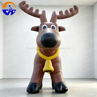 Élan de Noël gonflable Chenghuang 2026 / Décoration de vacances, cerf de dessin animé gonflable pour Noël