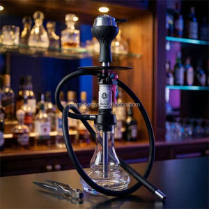 Juego de Shisha Clásico de Madera al por Mayor, Shisha Premium con Botella de Cristal, Narguile Portátil para Fumar y Fiestas - Product Image 1