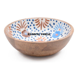 Bol à chocolat en bois Meena et conception de poisson bol sucré fait à la main classique élégant bol à chocolat en bois de vente chaude - Product Image 4