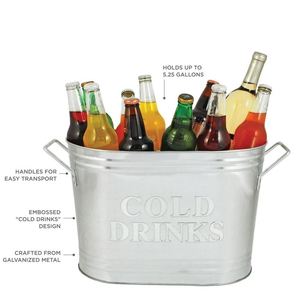 Seau à glace en métal galvanisé élégant, cuve à vin fabriquée en inde pour intérieur et extérieur, seau à bière pour fête, Bar, maison, mariage - Product Image 6