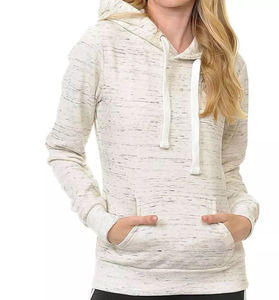 Winter Latest Design Hooded Women's Customizable Style Custom Logo Anti-Pilling Breathable Polyester/Cotton <b>Lightweight</b> <b>Hoodie</b> - Product Image 1