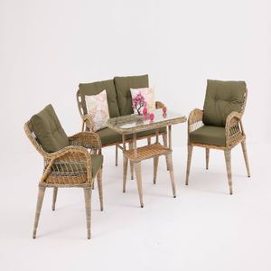 ชุดเฟอร์นิเจอร์หวายสำหรับสวนชุดลานนั่งกลางแจ้งหรูหราทันสมัย - Product Image 2