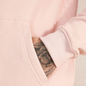 Sweat à capuche en relief à manches longues pour hommes confortable 100% coton hiver teint en tissu usé de haute qualité avec logo personnalisable - Product Image 5