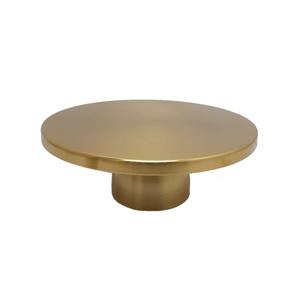Présentoir à gâteaux de forme ronde en métal à un étage de conception unique, fini en or, présentoir de fête pour événement d'anniversaire, vente en gros en vrac - Product Image 1