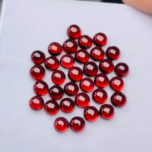 Granate natural Cabujón redondo Piedras preciosas sueltas Brillo de calidad AAA Corte perfecto Pulido y puesta a disposición a precio barato - Product Image 3