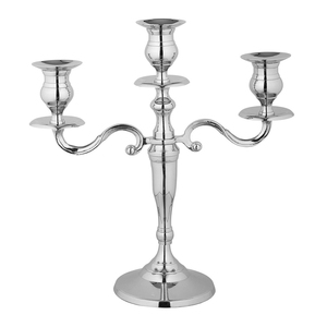 5 BRAS MÉTAL BRILLANT MODERNE FAIT À LA MAIN CANDELABRES DÉCORATION DE TABLE DE MARIAGE DÉCORATION DE NOËL BOUGEOIR - Product Image 5