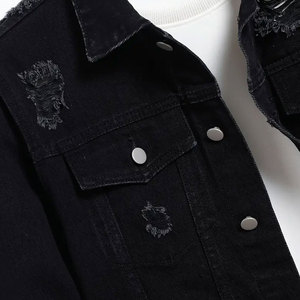 Chaqueta vaquera lavada con ácido para hombre, precio barato a la moda, precio de fábrica, chaqueta vaquera lavada con ácido para hombre - Product Image 3