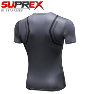 Rashgard <b>Men's</b> Long Sleeve O-Neck <b>Compression</b> Sport <b>Shirt</b>-Formal Style Canvas Fabric Anti-Wrinkle & Quick Dry - Product Image 5