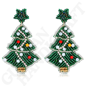 Pendientes colgantes de bordado en forma de flor inspirados en la naturaleza Vintage ecológicos personalizados, joyería de moda tejida a mano para fiestas - Product Image 2