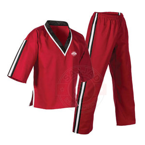Uniforme de Taekwondo para artes marciales, diseño de logotipo personalizado privado, bajo precio, hecho en paquistaní - Product Image 3