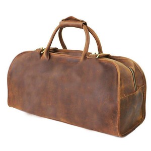 Hot Selling High Quality Genuine Leather Duffle Bag Men Leather Travel Duffel Bag for Sale - Product Image 1