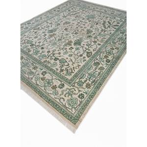 Tapis en laine afghane noué à la main Viscaya ivoire, motif floral AKWL-1129, tapis rectangulaire pour salon, tapis de couloir Tabriz Puzzle pour la maison - Product Image 2