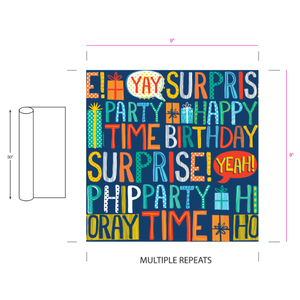 Papier d'emballage cadeau personnalisé avec logo décoratif à motifs floraux colorés, carton de qualité supérieure (Couche Papier, taille personnalisée) - Product Image 5