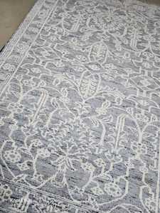 พรมปูพื้นขนสัตว์แบบคลาสสิกงานแฮนด์เมดคุณภาพสูงขนาด4x6 5x8 6x9 8x10ขนาดพรมถักมือสีขาวสีเทา - Product Image 4