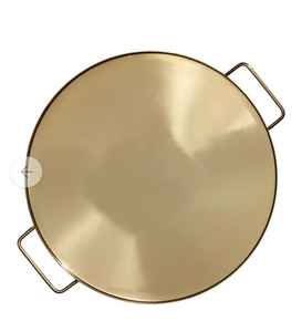 Organizador de almacenamiento decorativo redondo de Metal y cobre, bandeja para servir alimentos, fabricante - Product Image 4