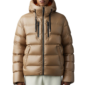 Manteau respirant doudoune hiver duvet couleur unie hiver hommes veste extérieure - Product Image 1