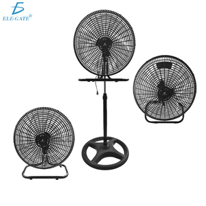 Ventilatore Elettrico da Pavimento o da Parete da 18 Pollici con Pale Metalliche Aerodinamiche, 3 Velocità, Griglia in Plastica e Telecomando - Product Image 1