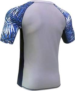 Unisex Short Sleeve Rash Guard High Quality Custom Design Gym Compression Wear Breathable <b>Latex</b> Sun Protection for Adults - Product Image 4