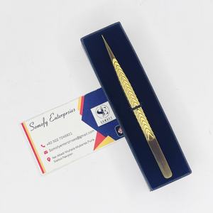 Pinzas para Pestañas Personalizadas de Acero Inoxidable Chapado en Oro de Alta Precisión Antiestáticas de 10 mm de Somofy Enterprises - Product Image 6