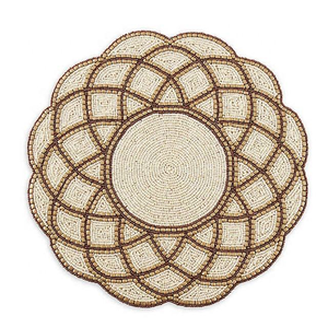 Mantel Individual con cuentas de último diseño con color personalizado y tamaño de diseño para decoración de mesa en bodas y Navidad - Product Image 1