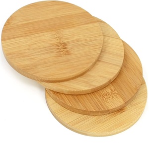 Sous-verre en bois artisanal de style classique 5mm/3mm, écologique, tendance, avec logo personnalisé, excellent - Product Image 3