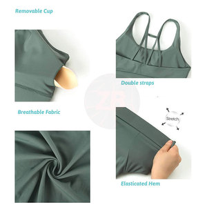 Sujetador deportivo premium con alto soporte, ajuste cómodo y tela suave para entrenamiento y ejercicio en el gimnasio. - Product Image 6