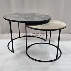 Modern <b>Oval</b> Wooden Top Stools with Durable Iron Base Unique Set of 2 Perfect for <b>Coffee</b> Shops Restaurants and Lounges - Product Image 3