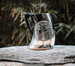Cuerno de Vino Vikingo 100% de Alta Calidad, Taza de Cuerno Tallada de Estilo Europeo, Jarra de Cuerno de Búfalo, Hecho a Mano, en Venta - Product Image 6