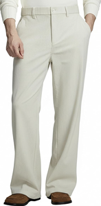 Pantalon de costume décontracté pour homme, style vintage, style old money, plissé, jambes larges - Product Image 5
