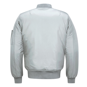 Blouson aviateur d'hiver coupe-vent pour hommes avec nouveau design personnalisé nouveau prix de gros tissu toile placement de logo sur le devant respirant - Product Image 4