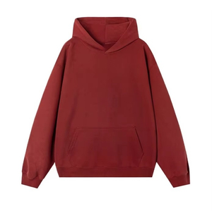 Sudadera con Capucha Personalizada de Fábrica OEM para Hombre, con Logotipo Frontal, 100% Algodón, Forro Polar, Diseño Sólido, Bolsillo, Cuello con Capucha, Invierno - Product Image 2
