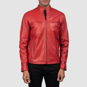Veste en cuir de qualité supérieure pour hommes Style avec 100% veste en cuir de peau de vache d'origine OEM entretenu sur mesure - Product Image 4