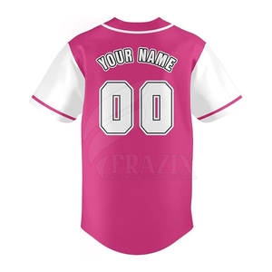 Maillot de baseball/softball pour homme, nouvelle arrivée, respirant, séchage rapide, vêtements d'entraînement sportif, 100% polyester, personnalisable - Product Image 3