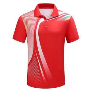 <b>Men's</b> Cotton for Polo <b>T</b>-<b>Shirt</b> Custom Sublimation Blank <b>T</b>-<b>Shirt</b> with 300 Grams Fabric Weight Solid Pattern and Front Logo - Product Image 2