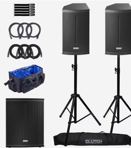 Haut-parleurs actifs de haute qualité VEN-TIS X-PRO 112A 12 pouces (paire) avec pack de subwoofer compact de 15 pouces - Product Image 4