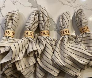 Anillo de Servilleta de Madera Hecho a Mano, Diseño Popular, Decorativo para Restaurante, para Venta con Personalización - Product Image 4