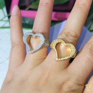 Lab Grown Icebox Style Cluster Ring Rose Gold Plated Rectangle Ring con diamantes de corte mixto, Hip Hop Luxury Statement Jewelry - Product Image 4