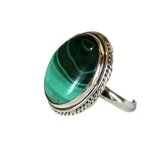 2025 haute qualité Malachite 925 argent bague en pierres précieuses fête personnalisée technologie de canal classique OEM Offre Spéciale mode féminine - Product Image 6