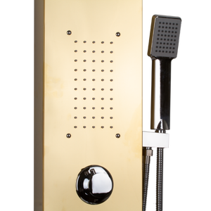 Panneaux de douche, mitigeurs, robinetterie sanitaire pour hôtel, acier inoxydable 304, céramique moderne contemporaine, couleur or Housen, 50 pièces - Product Image 5