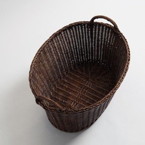 TienPhong Wholesale Oval <b>Rattan</b> Laundry <b>Basket</b> with Handles - Handwoven Natural Clothes Hamper for Bathroom & Bedroom <b>Storage</b> - Product Image 2