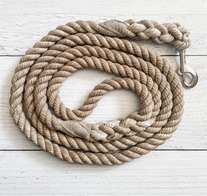 Dark Solid Color Soft Cotton Rope Dog Leash / <b>Collar</b> - Product Image 1