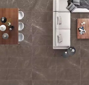 Baldosas de pared vitrificadas de porcelana cerámica esmaltada de 600x1200mm con tallado de terrazo Serie de diseño retro Pulpis Brown - Product Image 6