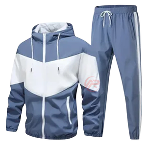 Top Trending Men's Winter Tracksuit with Hooded Collar Plus Size Customized Logo & Printing Lightweight <b>Drawstring</b> Closure - Product Image 2