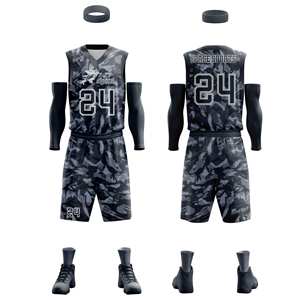 Uniforme de basket-ball en plein air respirant à séchage rapide vêtements de sport ensemble d'uniformes de basket-ball à sublimation de meilleure qualité - Product Image 4